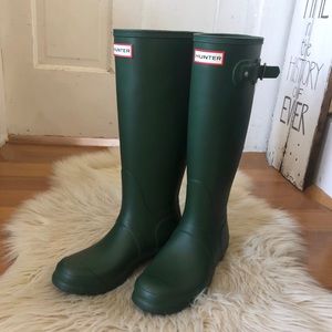 Hunter Green Tall Boots